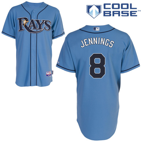 Desmond Jennings #8 MLB Jersey-Tampa Bay Rays Men's Authentic Alternate 1 Blue Cool Base Baseball Jersey